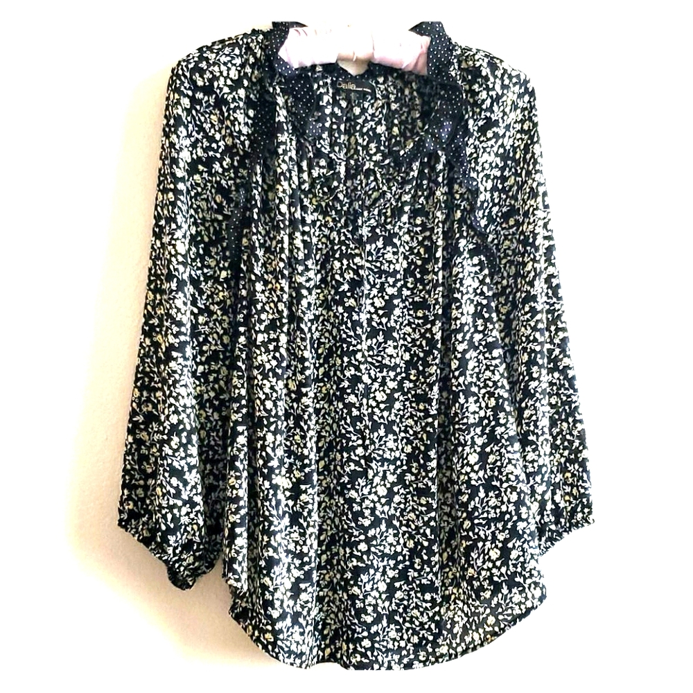 Dalia Floral Blouse Transparent Sz L